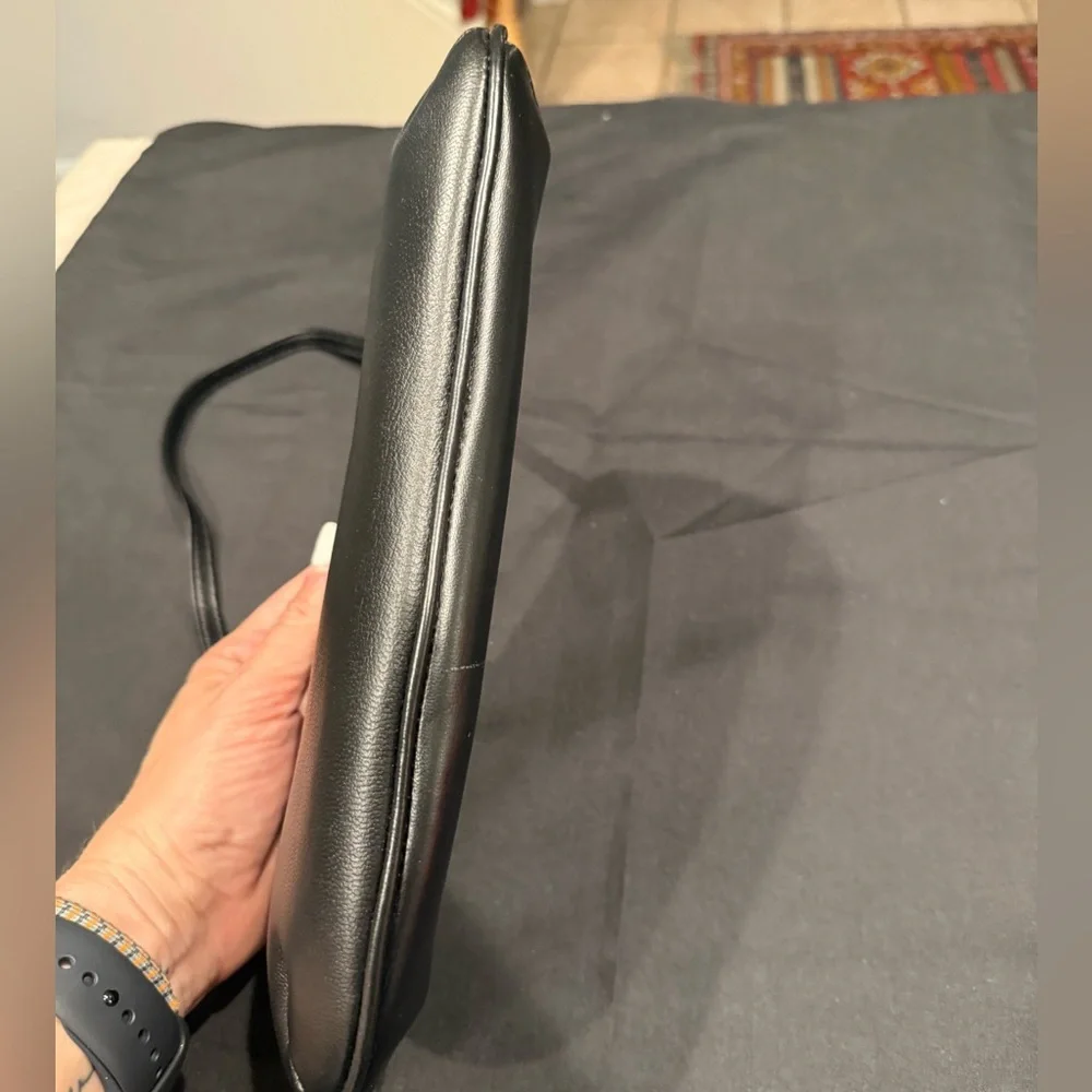 The FIND Black Leather Shoulder Bag NWOT